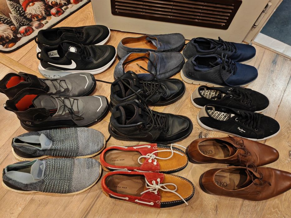 Zestaw butów Salomon Nike Timberland adidas