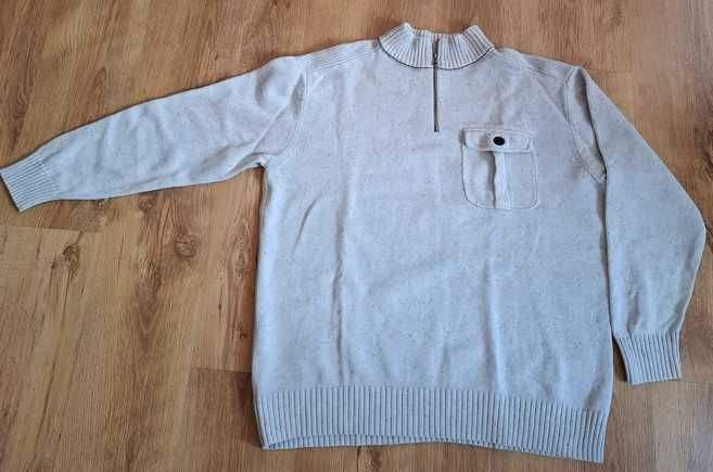Sweter męski  Next  XXL - golf zapinany na zamek - obwód 140cm
