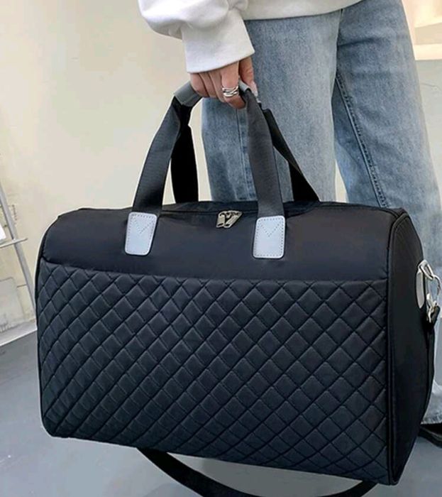 Torba podróżna damska pikowana superowa