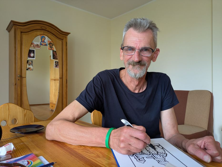 Miejsca nieznane – praca autorska Marka Głuchowskiego, format A4