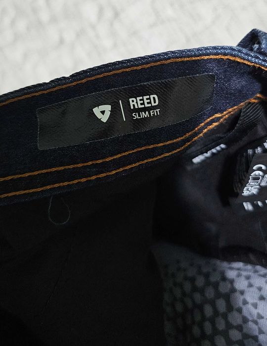 Calças de mota REV'IT! REED SF L32 W31 Azul Escuro