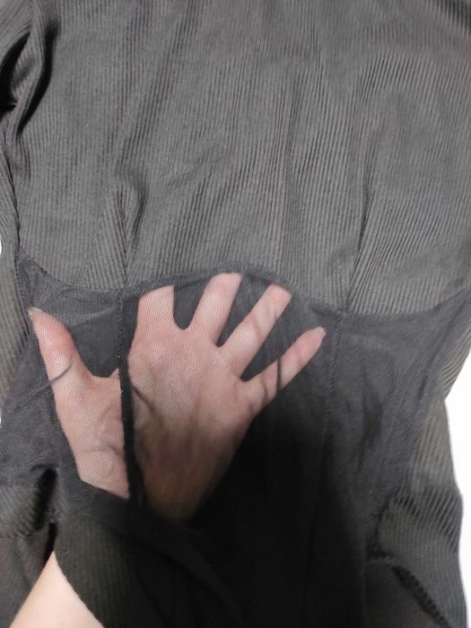 Czarne nowe body z siateczką 36/S