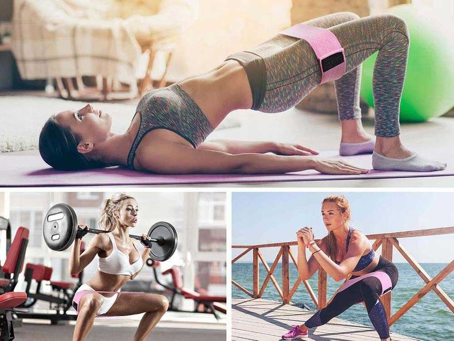Zestaw 3 Gum Oporowych Taśmy Materiałowe Do Ćwiczeń Fitness