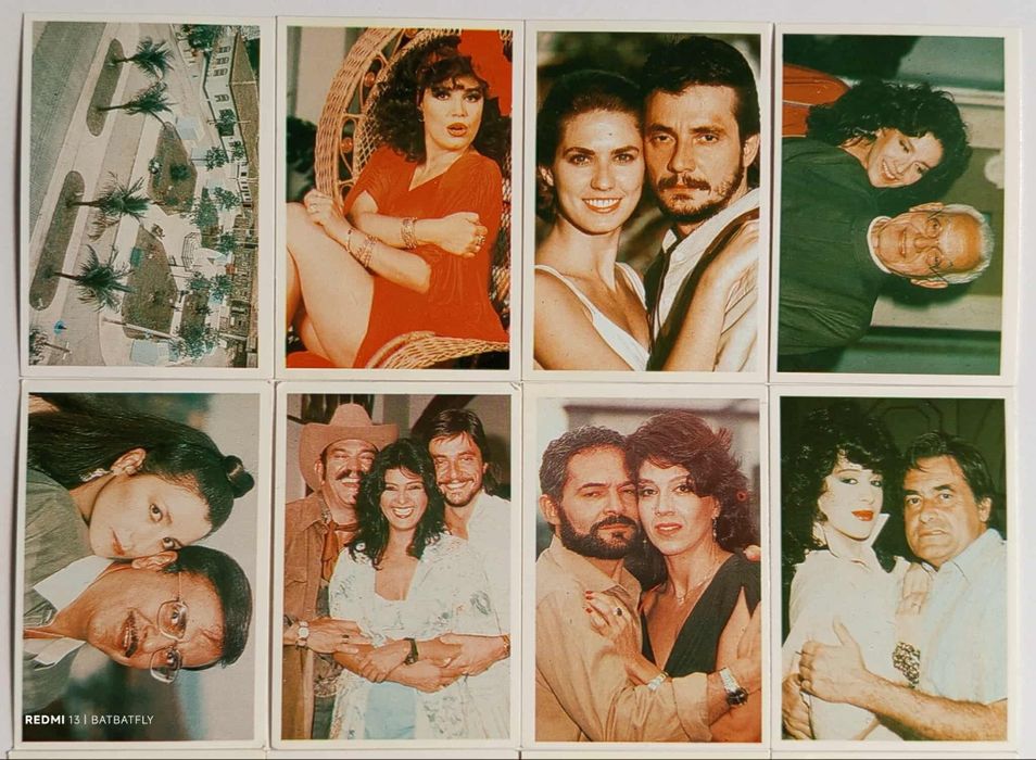 Conjunto de 14 calendários de 1988 da conhecida novela Roque Santeiro