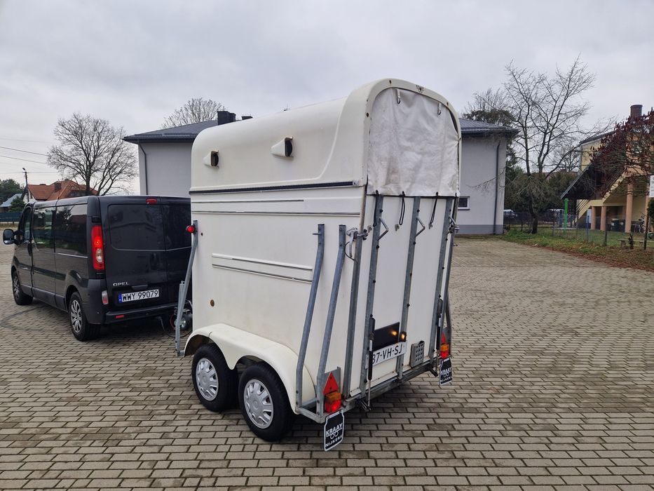 Przyczepa konna dla koni 1,5 konia HEJA *PLASTIKOWA* 1300dmc !!!