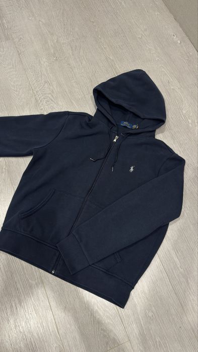 ОРИГІНАЛ M Polo ralph lauren  Full-zip Hoodie blue зіп худі поло ральф
