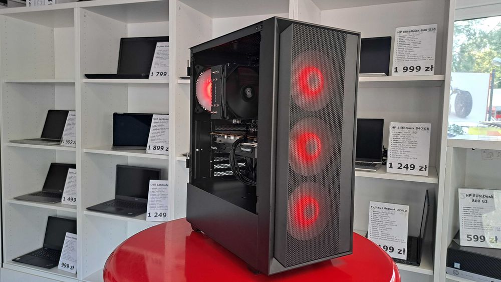 OD RĘKI Komputer Gamingowy Ryzen 9 3900 16GB 1TB SSD NVME Radeon RX 7600 FV23% GWARANCJA 24MC KomputeryGamingowe.com