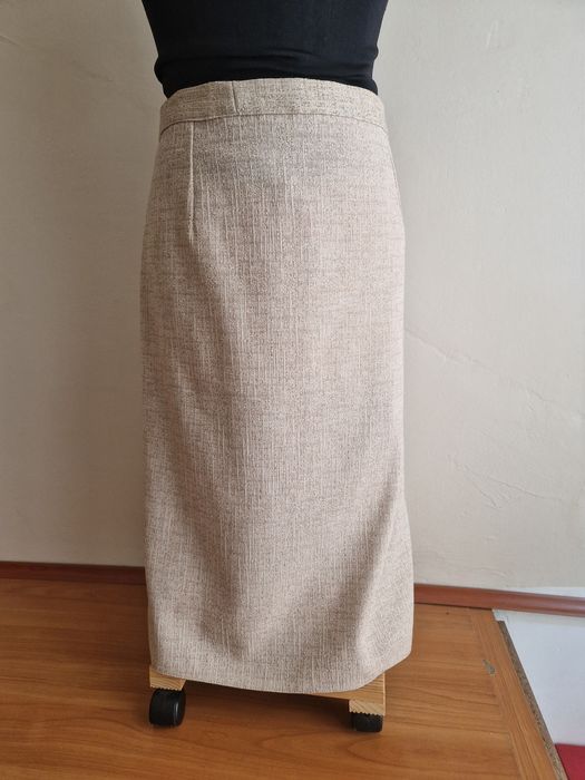 Spódnica beżowa midi - XL