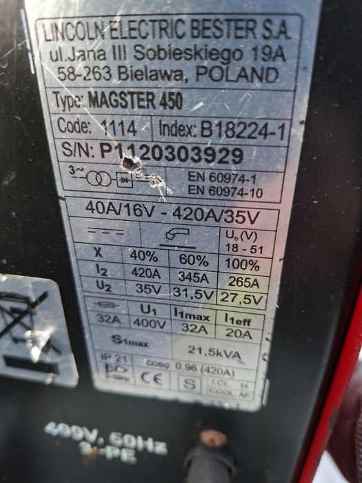 Spawarka migomat bester 450