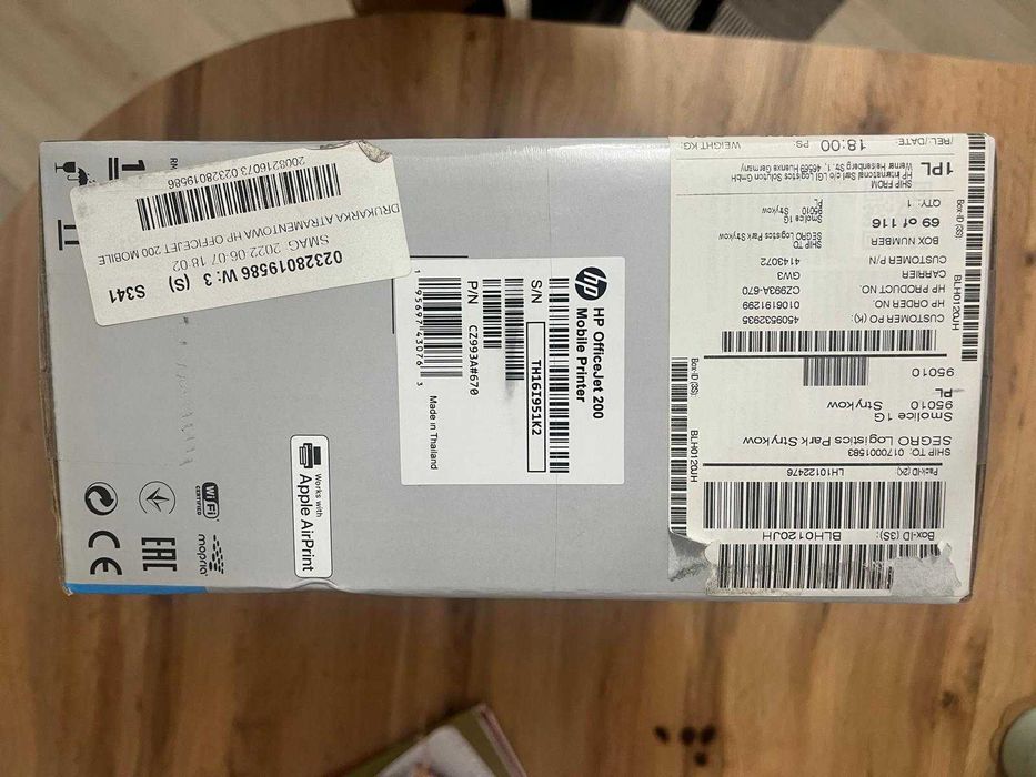 Drukarka mobilna - HP OfficeJet 200