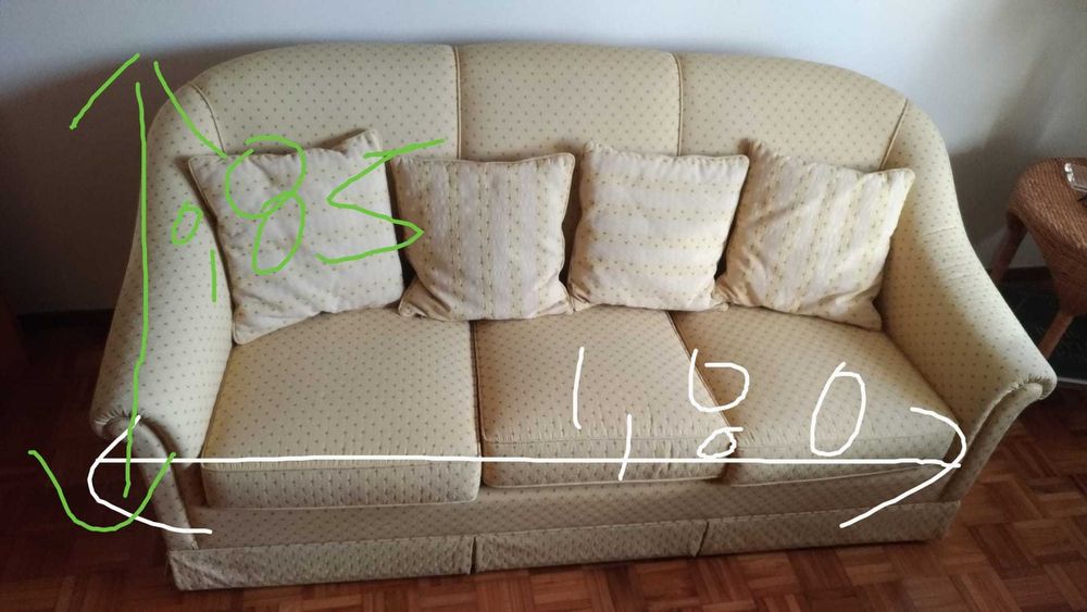 Sofá cama 3 lugares