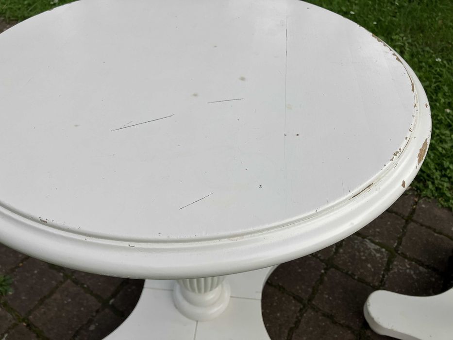 Szafki nocne białe, stolik nocny, DIY