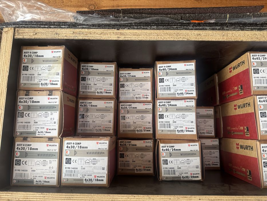 Wkręty wurth 4x30 do 6x220