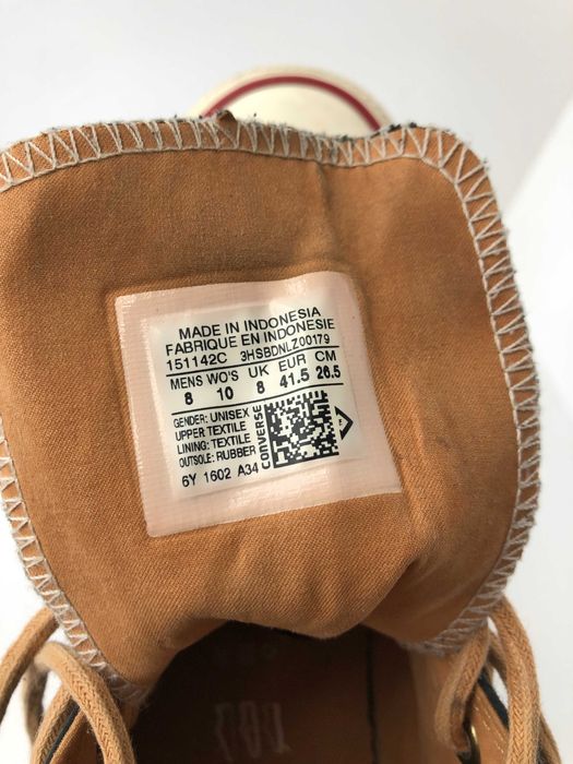 высокие кеды Converse