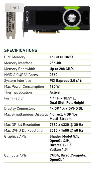 NVIDIA Quadro P5000424541492473374724