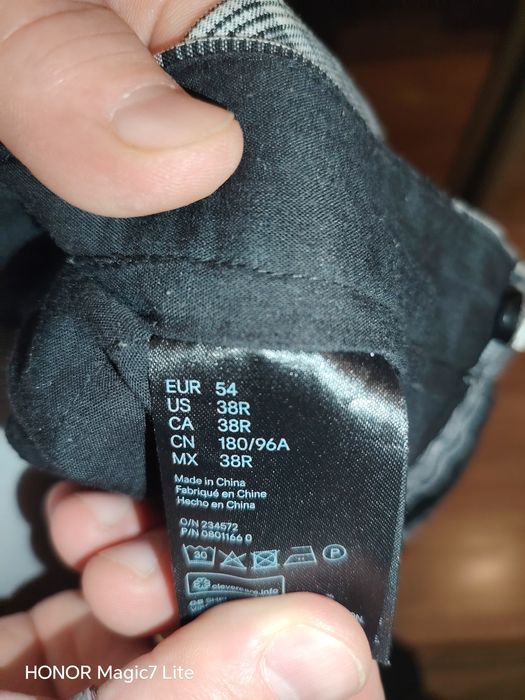 Spodnie męskie rozmiar 54