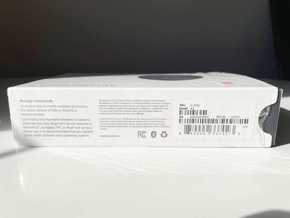 Smart замок Level Bolt The Invisible Smart Lock