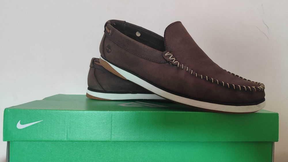 Тімберленд коричневі мокасини Timberland Atlantis Break з натуральної шкіри