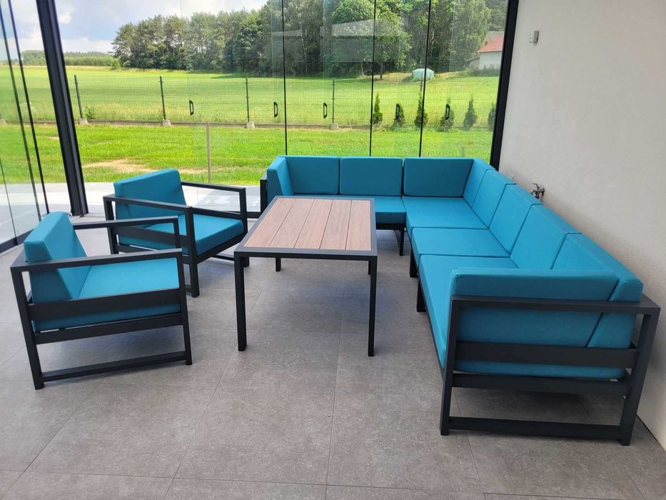 Nowoczesne Meble tarasowe ogrodowe aluminium Polski producent różne moduły + wysyłka gratis na terenie Polski
