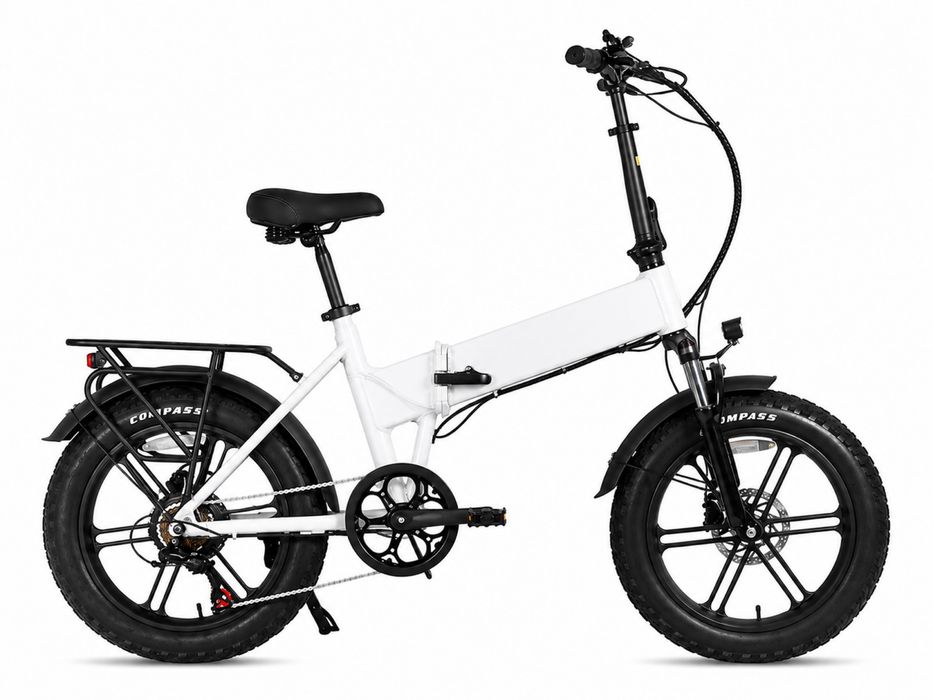 LIQUIDAÇÃO TOTAL — Bicicleta Elétrica Fat Bike 20” Nova — Bateria Integrada