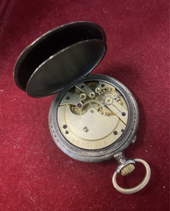 Relogio de Bolso em aço Longines
