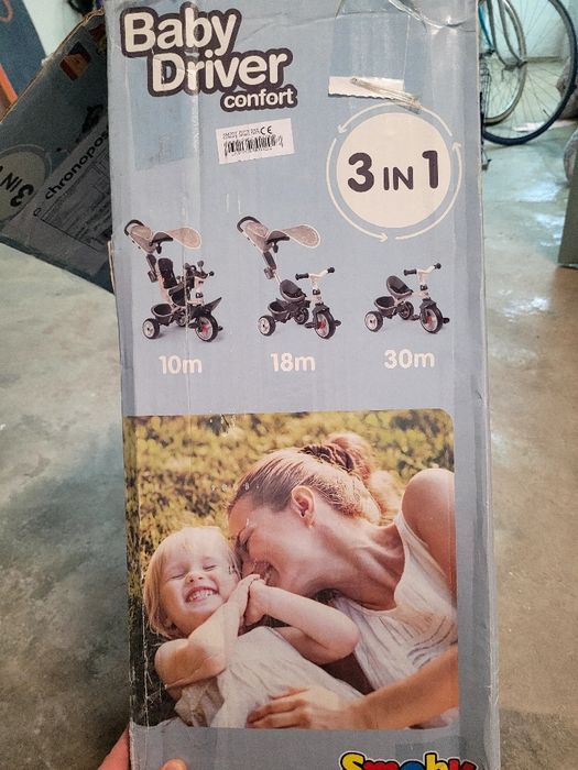 Triciclo evolutivo Smoby Baby Driver Confort 3 em 1