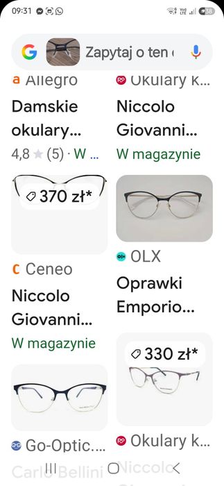 Oprawki do okularów