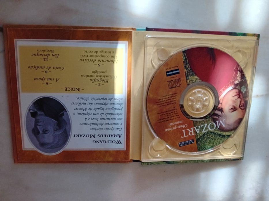 Livro Cd Mozart Música Clássica
