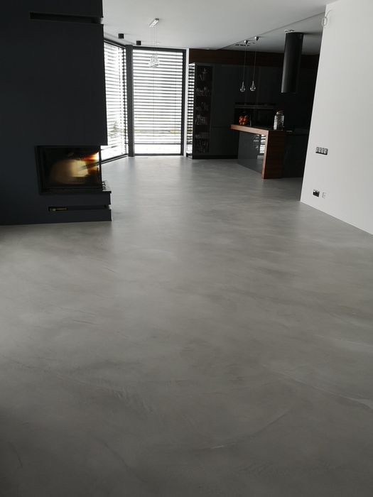 Mikrocement, Posadzka dekoracyjna, Beton Architektoniczny, Łazienki, Ś