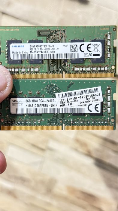 Оперативна память SoDIMM ddr2, ddr3