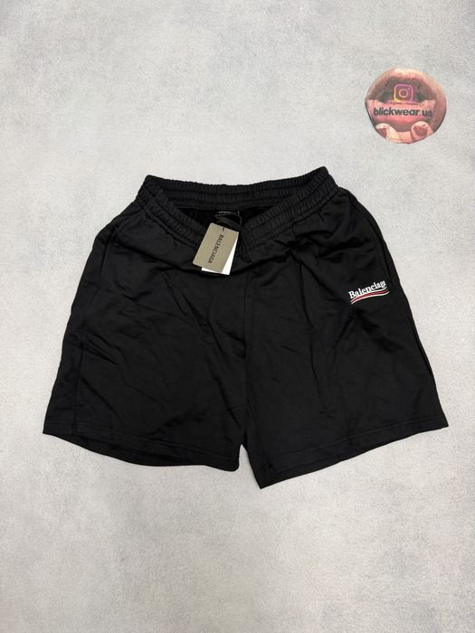 шорты Balenciaga  Political logo shorts S M L vetements rick owens