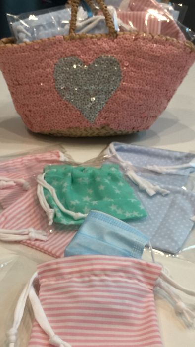 Bolsa para guardar as mascaras dos mais pequenos