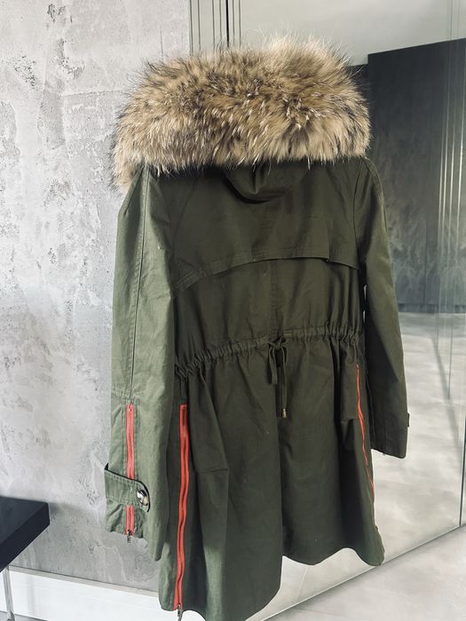 Parka z naturalnym jenotem