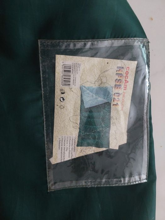 Śpiwór 190 długość na 150 szerokości zielony  
Letni śpiwór