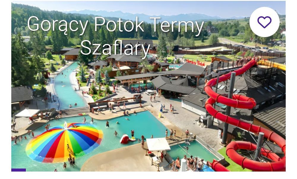 Termy Gorący Potok Szaflary 2 osoby 2,5h strefa basenowa