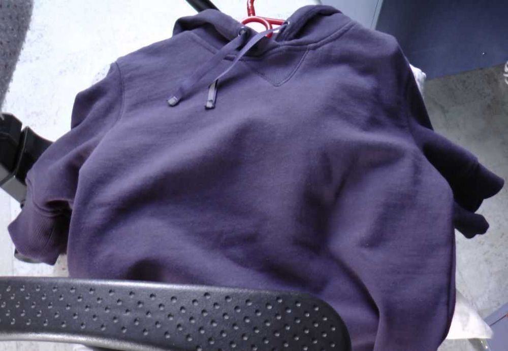 Sukienka dresowa bawełniana ReKids 164cm k.granat. z kapturem