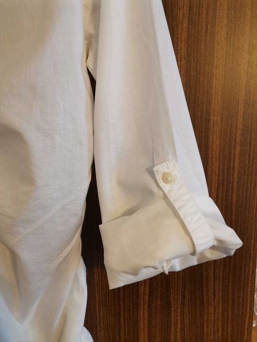 Biała bluzka z falbaną Tom Tailor rozmiar 40