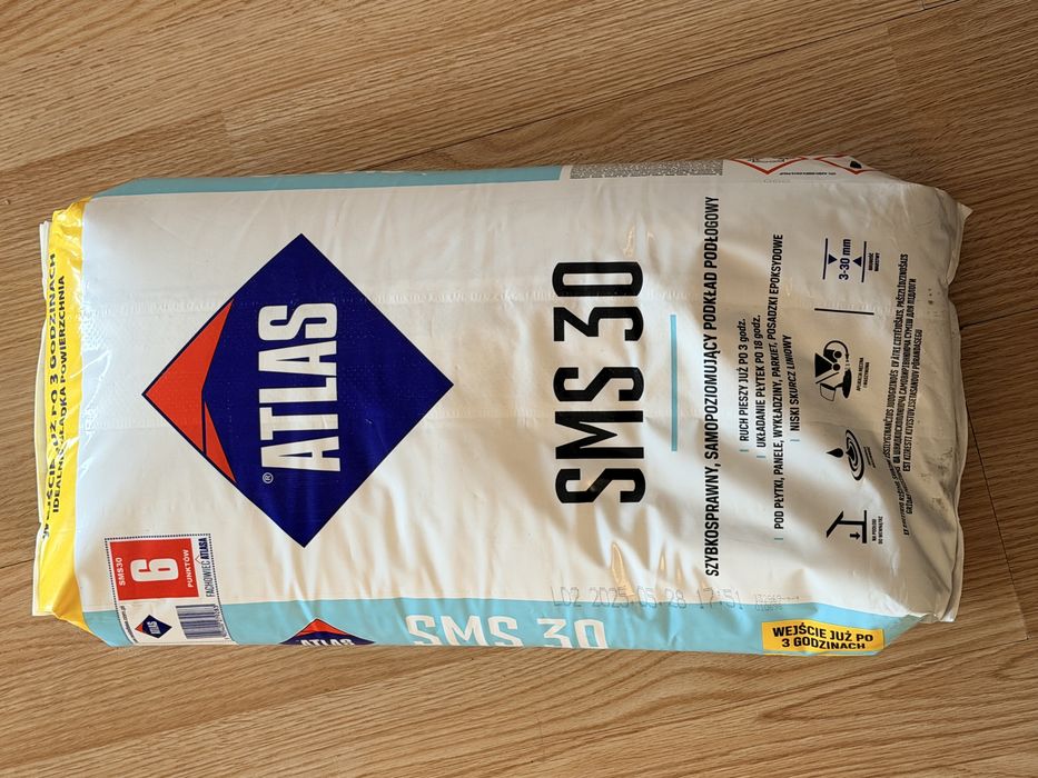 Samopoziomujący podkład podłogowy SMS 30 25 kg Atlas