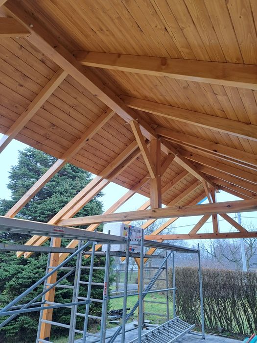 Wiaty, altany, zadaszenia tarasu, drewutnie