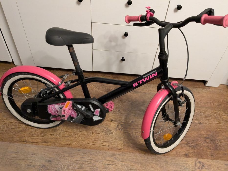 Rower dla dziewczynki b-twin 16' Decathlon