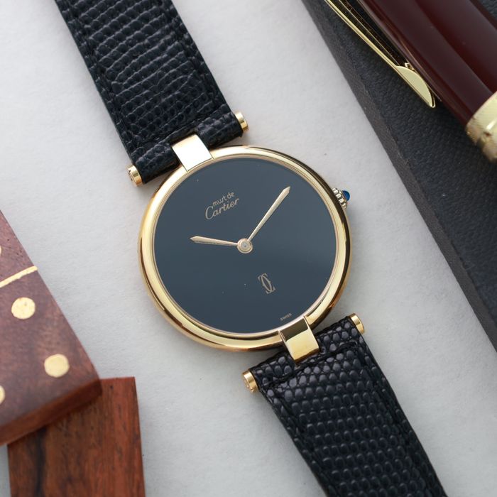 Zegarek damski Cartier Must Vendome Black dial