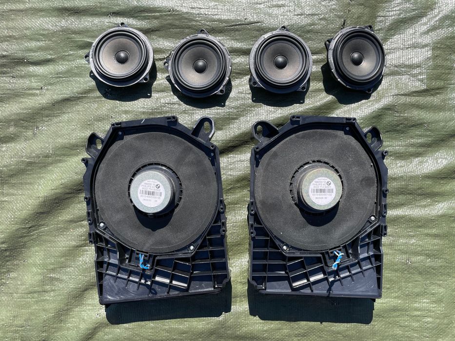 BMW E90 E91 głośnik głośniki  SUBWOOFER zestaw komplet