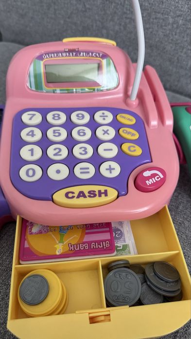 Ігрова каса дитяча рожева