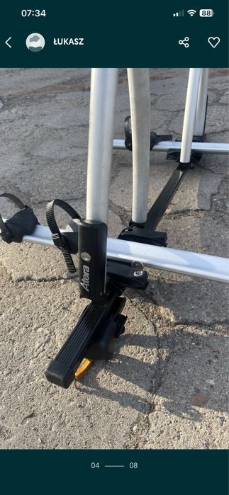 Bagaznik uchwyty  rowerowe Atera Giro , kluczyki , belki