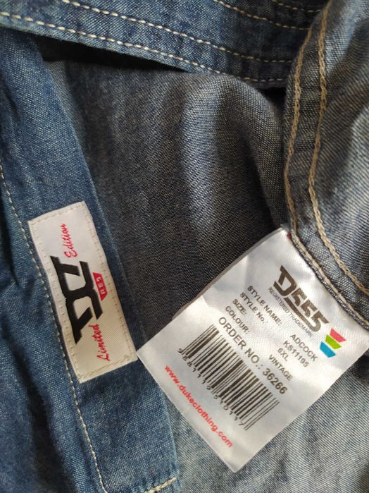 Koszula jeansowa Duke D555 duża r. 5XL/6XL