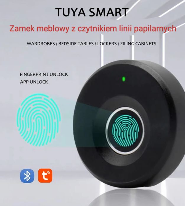 Zamek Smart meblowy z czytnikiem biometrycznym
