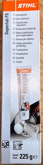 Тюбик оригінальної пластичної змазки для тримерів і не тільки Stihl Superlub FS, 225г