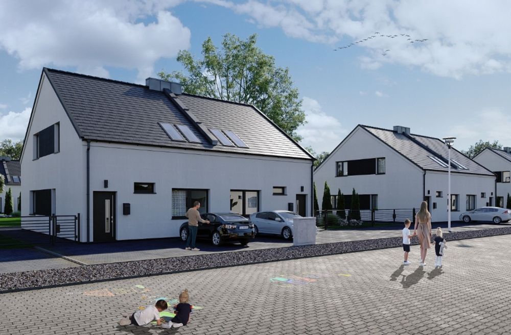 Dom Bliźniak 112 metrów działka 500 m