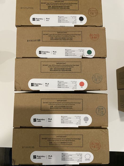 Filamento 3D PLA e PETG bambulab