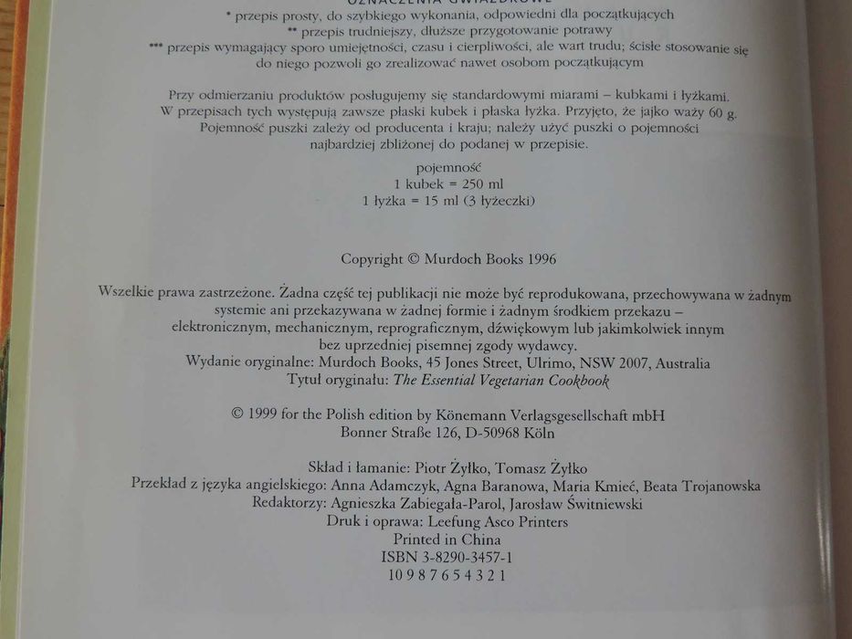 Dania jarskie - wielka księga kucharska